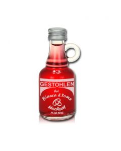 Probierflasche 40ml mit Schraubdeckel Gravur Hochzeit