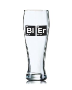 Lustiges Bierglas Weizenbierglas Bayern 0,5L - Bi -Er