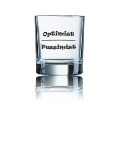 Lustiges Whiskyglas Islande 300 ml - Optimist - Pessimist